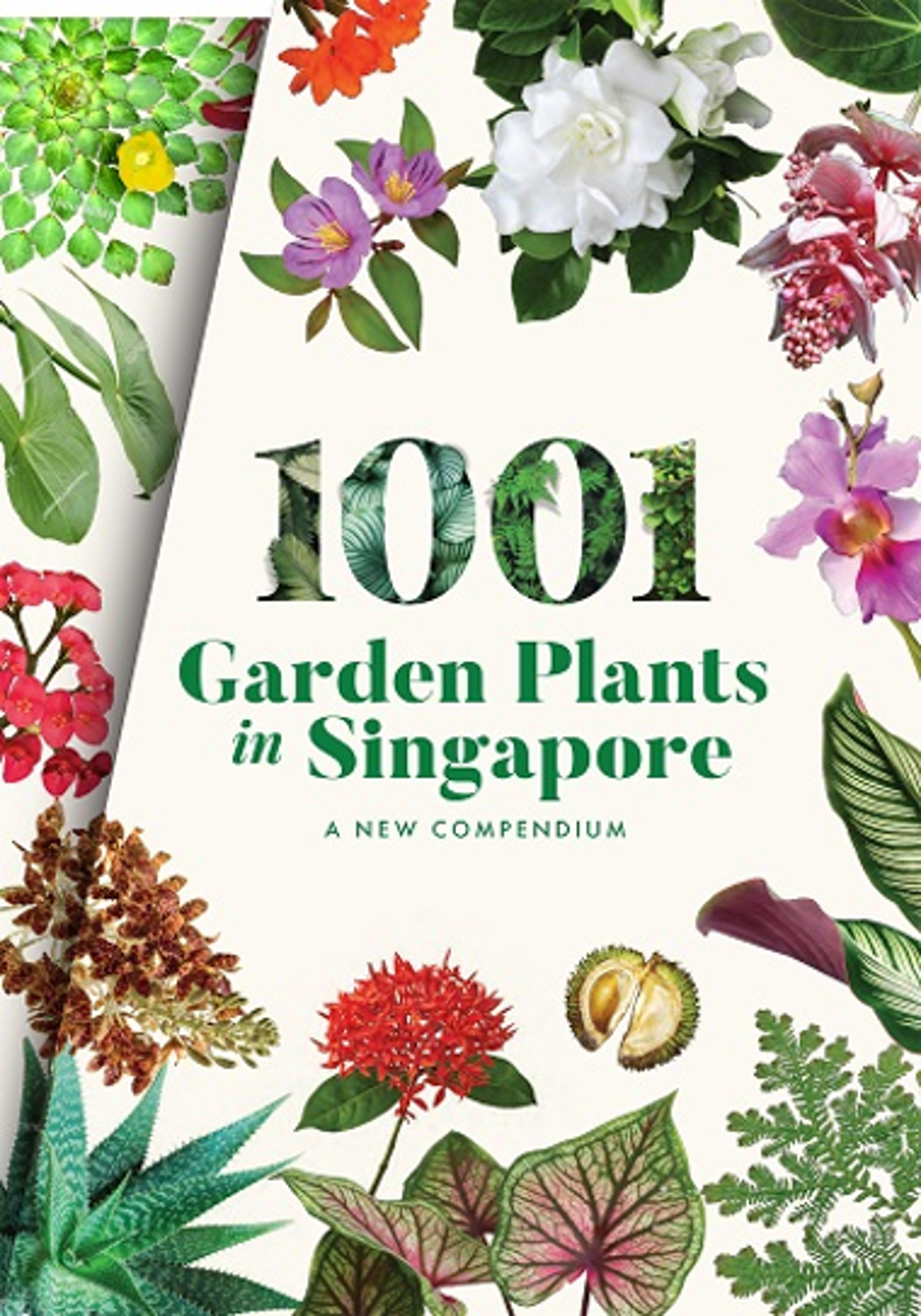 Image of the front cover of the booked titled 1001 Garden Plants in Singapore