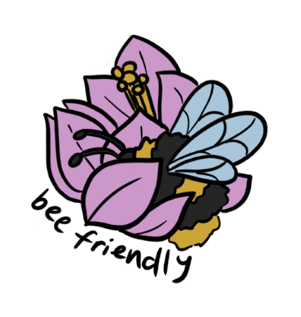 Bee pollinating a flower